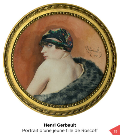 Oeuvre-Artotheque_25-Henri Gerbault - Portrait d'une jeune fille de Roscoff